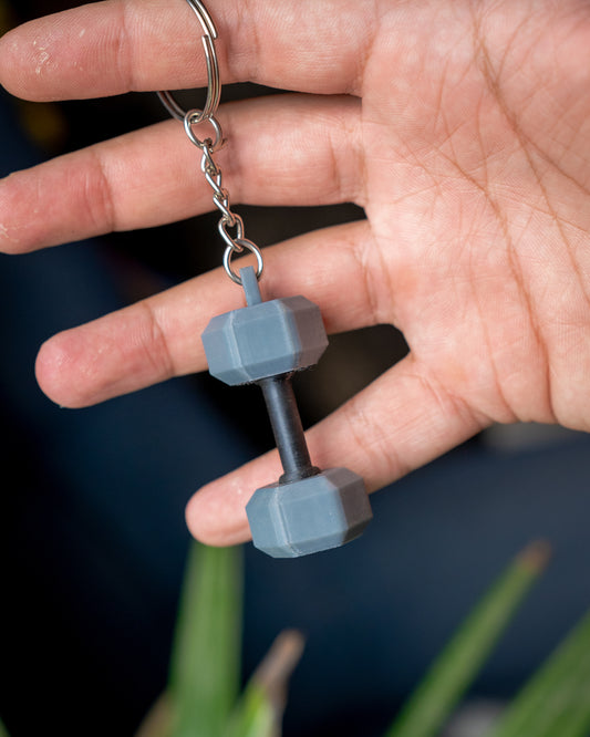 Mini Dumbbell Keychain