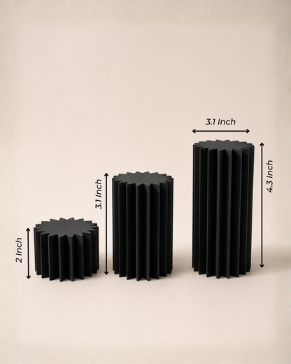 Noir Styling Pillar Set | Photography Pillars & Display Risers