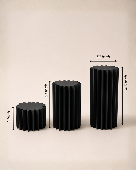Noir Styling Pillar Set | Photography Pillars & Display Risers